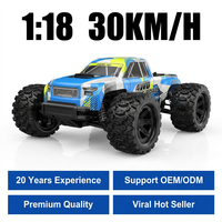 Coche RC MJX 18208 Escala 1/18, 4WD, Alta Velocidad 30km/h, Control Remoto de 4 Canales, Vehículo Todoterreno, GPS, Listo para Usar, Cargador, Alcance de 80-100m