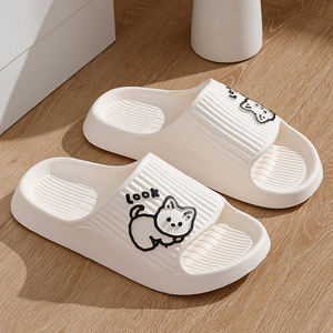 Dibujos animados gatito punta abierta plana señoras para <span class=keywords><strong>zapatillas</strong></span> transpirable verano cómodo con ligero impermeable EVA suela suave Mate - Product Image 3