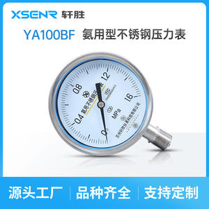 Manómetro de Amoníaco de Acero Inoxidable Suzhou XuanSheng, 150 mm, Precisión 1.6, Conexión Roscada YA100BF - Product Image 2