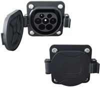 Tary 32A 7kw 1 Phase 250V IEC 62196 Type 2 prise latérale de voiture mâle à l'adaptateur EV de prise latérale de voiture chinoise GB/T