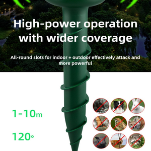 Repellente per Topi ad Ultrasuoni Attivato dall'Acqua con Sensore PIR a Infrarossi e Luce LED Stroboscopica per Casa, Giardino e Orto - Disponibile - Product Image 3