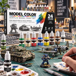 Juego de Pintura para Modelismo de 24 Colores 20ML, Pintura Acrílica para Kits de Modelos de Plástico, Figuras en Miniatura, Warhammer, <span class=keywords><strong>Gunpla</strong></span>, Aviones - Product Image 4