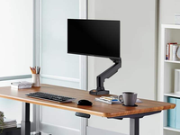 Support de bras de moniteur de ressort à gaz réglable direct d'usine support de moniteur de bureau facile pour moniteurs LCD 17-32 pouces nouveau produit