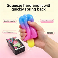 Jouet anti-stress en silicone souple en forme de sucette à remontée rapide pour adultes et enfants, décoration de bureau