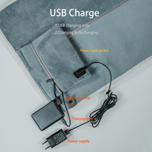 Coussin <span class=keywords><strong>de</strong></span> siège chauffant <span class=keywords><strong>de</strong></span> voiture matelassé portable 5V USB Nano Sliver avec 3 réglages <span class=keywords><strong>de</strong></span> température-Réchauffement rapide et fond antidérapant pour la conduite hivernale - Product Image 5