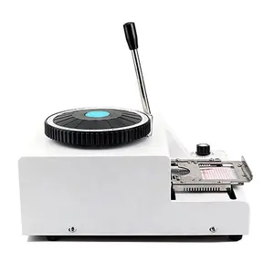 68/72 Character PVC Card Embosser Manual Embossing Machine for ID VIP Business Card Printing