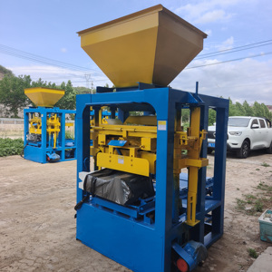 Qt4-24 bán tự động 220V lát Khối Máy làm gạch rỗng & lõi thành phần động cơ cho nguyên liệu xi măng - Product Image 3