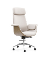 Chaise de bureau de direction haut de gamme en PP avec dossier haut, hauteur réglable et inclinable - Design moderne pour PDG/directeur