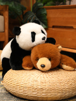 Nouveaux jouets en peluche Panda, ours brun réaliste, jouet de compagnie, super doux, rembourrage en coton PP, cadeau d'anniversaire pour enfants