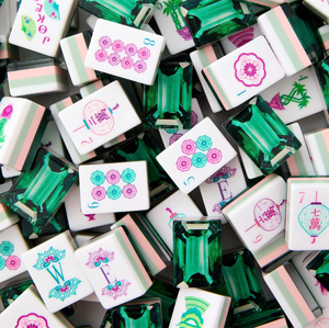 Juego de Mahjong Americano con Temática Navideña en Rosa Claro, 160 Piezas, Diseño de Tres Capas, Material Acrílico, Duradero, de Lujo, Juego de <span class=keywords><strong>Ludo</strong></span> para Interiores - Product Image 3