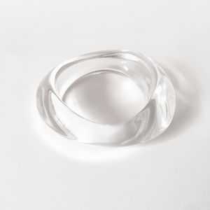 UJBOX透明アクリル不定形小径分厚いブレスレット女性用ファッションバングル薄い手首用ジュエリーギフト卸売 - Product Image 6