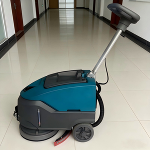 เครื่องขัดพื้นแบบมือถือสำหรับงานอุตสาหกรรมเชิงพาณิชย์ ใช้แบตเตอรี่ 24V 45Ah ใหม่ พร้อมถังเก็บเศษขยะขนาด 25 คิว สำหรับขัด/ลอกคราบสกปรก - Product Image 4