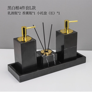 ชุดอุปกรณ์ห้องน้ำหินอ่อนสไตล์ยุโรปสุดหรู - Product Image 3
