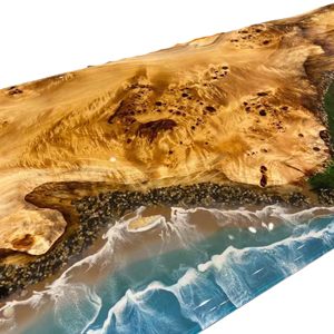Wholesale Luxury Furniture Living Room Conference <strong>Table</strong> <strong>Top</strong> <strong>Resin</strong> Epoxy Blue River Ocean Glass <strong>Resin</strong> Dining <strong>Table</strong> - Product Image 4