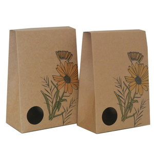 Cheap Custom Brown Plantable Seed Paper Box For Christmas