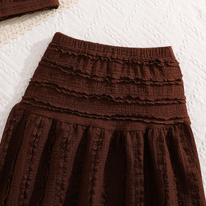 Completo Estivo 2026 per Bambina 8-12 Anni: Abbigliamento Casual Traspirante, Giacca Senza Maniche e Gonna Plissettata in Vita, Stile <span class=keywords><strong>Vacanza</strong></span> Fresco - Product Image 5