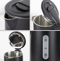 Ketel Listrik Stainless Steel Dua Lapis Langsung dari Pabrik 0.8L untuk Hotel dan Rumah Tangga, Dilengkapi Fitur Mati Otomatis