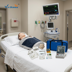 Simulatore di RCP a Mezzo Busto, Attrezzatura per Addestramento di Primo Soccorso, Manichino Educativo per RCP - Product Image 3