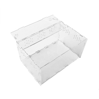 Enclos pour reptiles en acrylique transparent multi-tailles, terrarium ventilé sur mesure, boîte d'élevage, vitrine pour araignées, geckos, insectes