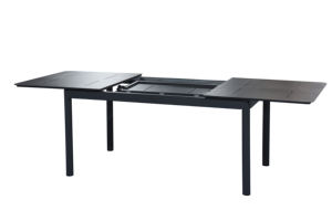 <span class=keywords><strong>Tavolo</strong></span> da pranzo in alluminio <span class=keywords><strong>allungabile</strong></span> esterno moderno e confortevole giardino grigio - Product Image 4