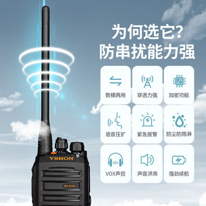 วิทยุสื่อสารดิจิตอลสองทาง Yshon Dm R358plus รุ่น DMR ระดับมืออาชีพ กำลังส่งสูง สำหรับธุรกิจ กันน้ำ รองรับเครือข่ายส่วนตัว วัสดุ ABS - Product Image 3
