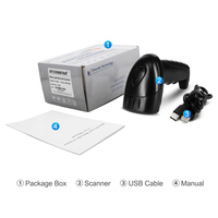Escáner de Código de Barras Láser 1D Xincode, Precio Económico, Lector de Código de Barras con Cable e Interfaz USB, Pistola Escaneadora de Códigos X-580