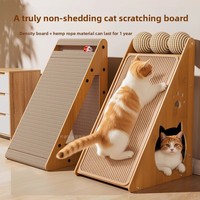 Jouet pour chat multifonctionnel, griffoir triangulaire, poteau à griffer en corde de jute, résistant à l'usure, sans perte de fibres, sisal vertical