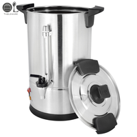 Théière électrique en acier inoxydable 28-88L Samovar 220V pour hôtel et usage domestique eau thé café