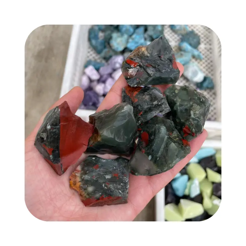 natural Hot Selling Crystal Spiritual jewelry gemstone African Blood Raw Stone rough quartz for Home fengshui Decoration