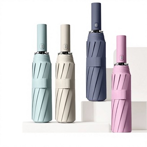 Sombrilla Plegable Grande Automática para Mujer, Protección Solar UV, Logotipo Personalizado - Product Image 1