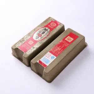 Polpa de cana-de-açúcar reciclável de alta qualidade, embalagem protetora de polpa moldada personalizada para bandejas de polpa de vinho