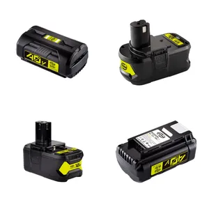 High Performance Rechargeable Cordless Drill Battery With LED Indicator 18V 40V Power Tool Battery For Roybis P109 P108