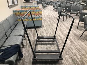 Keranjang penyimpanan meja lipat bulat 60 inci, keranjang Kerek furnitur sewa pesta acara - Product Image 6