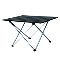 Table pliante d'extérieur légère et portable en alliage d'aluminium épaissi, petite table de camping pour stand ou vente ambulante