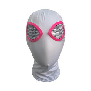2024 Fancy Boys Cosplay Mask Disfraz <span class=keywords><strong>de</strong></span> niños Máscara facial para fiestas <span class=keywords><strong>de</strong></span> Halloween y representaciones teatrales Máscara <span class=keywords><strong>de</strong></span> <span class=keywords><strong>cabeza</strong></span> negra roja con lente - Product Image 4