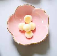 Assiette en céramique Sakura japonaise créative Kawaii de 3 pouces, bol à fleurs pour la cuisine, pour sauces et vinaigres