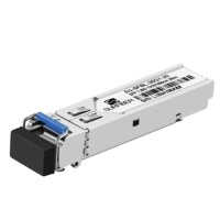1.25G BIDI SFP TX1310 RX1550 20km LC Optical Transceiver 5G FTTH Kompatibel dengan H3C Mendukung DDM
