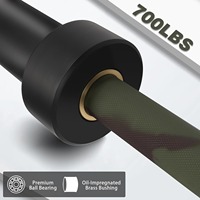 Vente en gros d'usine HUISHENG Barre d'haltérophilie 20kg en acier allié de couleur camouflage pour l'entraînement et le levage de terre à domicile