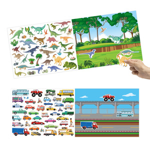 Más de 200 pegatinas de escenas infantiles, rompecabezas reutilizables, material Montessori, libro de actividades, juguetes educativos para niños, regalos - Product Image 1
