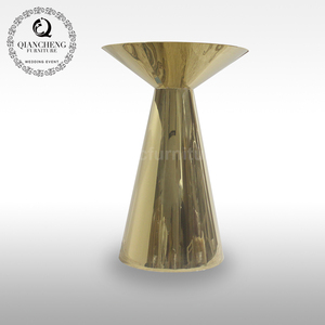 <span class=keywords><strong>Bar</strong></span> transportable en métal doré, table ronde, en acier, de luxe, pour mariage - Product Image 4