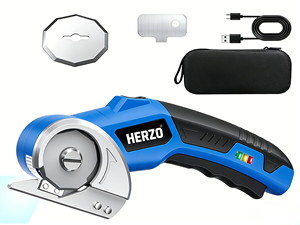 <span class=keywords><strong>Ciseaux</strong></span> à tissu électriques sans fil HERZO 3.6v avec moteur à balais, rechargeables par USB, outils industriels portatifs multifonctionnels - Product Image 3