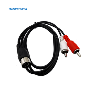 Oem Fabriek 7 Core Din Mannelijke Midi 7pin Naar 2 <span class=keywords><strong>Rca</strong></span> Vrouwelijke Adapter Kabel Voor <span class=keywords><strong>Audio</strong></span> Video-Apparatuur - Product Image 4