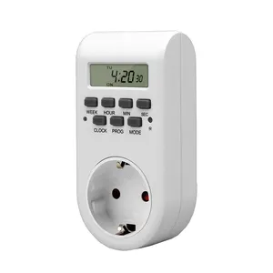 Outlet otomatis Digital Off Plug siklik Dual Timer