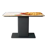 Table interactive tactile avec écran LCD intelligent pour la publicité dans les restaurants, équipement publicitaire avec écran interactif de bureau