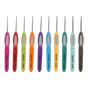 JP DIY, инструменты для рукоделия, Разноцветные вязальные спицы, наборы крючков с пластиковой ручкой