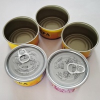 Boîte de conserve métallique vide de qualité alimentaire en gros pour thon/jambon/viande de poulet, boîte métallique sans couture à ouverture facile