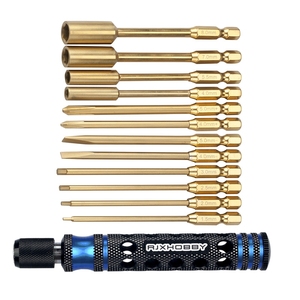 Rjx biểu tượng tùy chỉnh RC công cụ Screwdriver sets Allen cờ lê điều khiển công cụ Kit cho RC Mô hình xe thuyền máy bay - Product Image 1