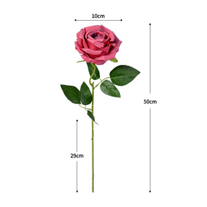 Rosa Artificial Dongchen Crafts, Tallo Único, Decoración para Bodas y Hogar, Arreglo Floral, Regalo de San Valentín - Product Image 5