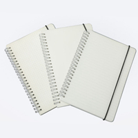 Pp Transparent Couverture Sangle Grille Livre Bobine Spirale Reliure Cahiers Épais A4 École Étudiant Exercice Doublé Imprimer Journaux En Plastique