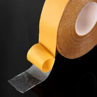 Teppichkanten-Bindungsklebeband, Modisches Heißklebeband zur Nahtreparatur, Gelbes Ausstellungsband, Starkes Mattes Doppelseitiges Stoffklebeband